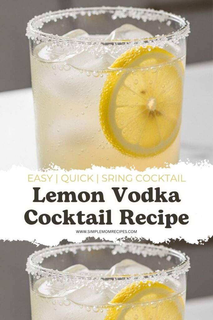 Lemon Vodka Cocktail Recipe