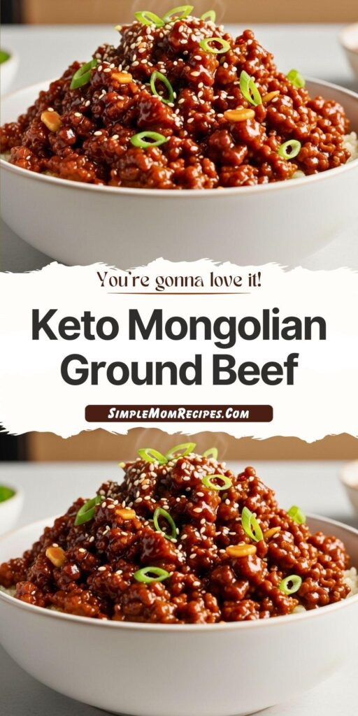 Low Carb Mongolian Ground Beef Recipe