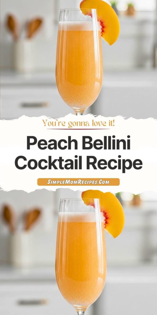 Peach Bellini Cocktail Recipe