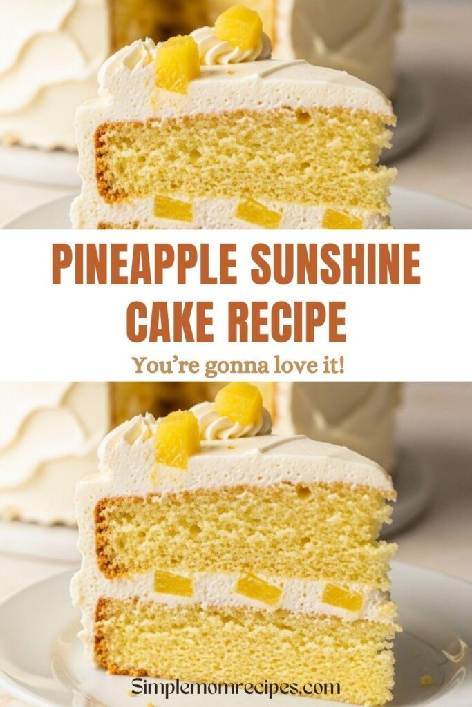 Pineapple Sunshine Cake Recipe