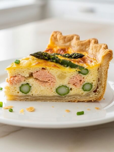 Smoked Salmon Quiche with Asparagus Recipe