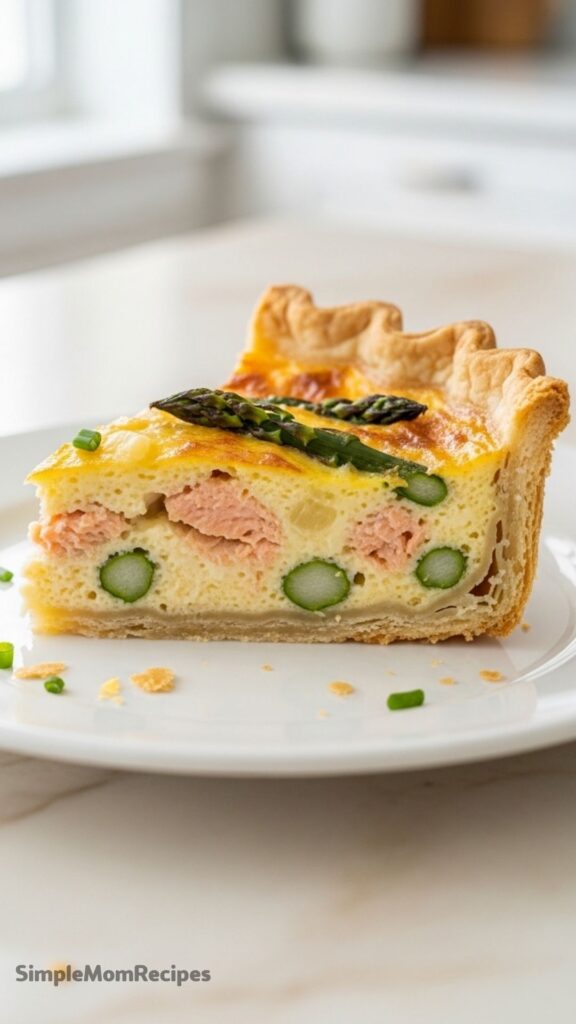 Smoked Salmon Quiche with Asparagus Recipe
