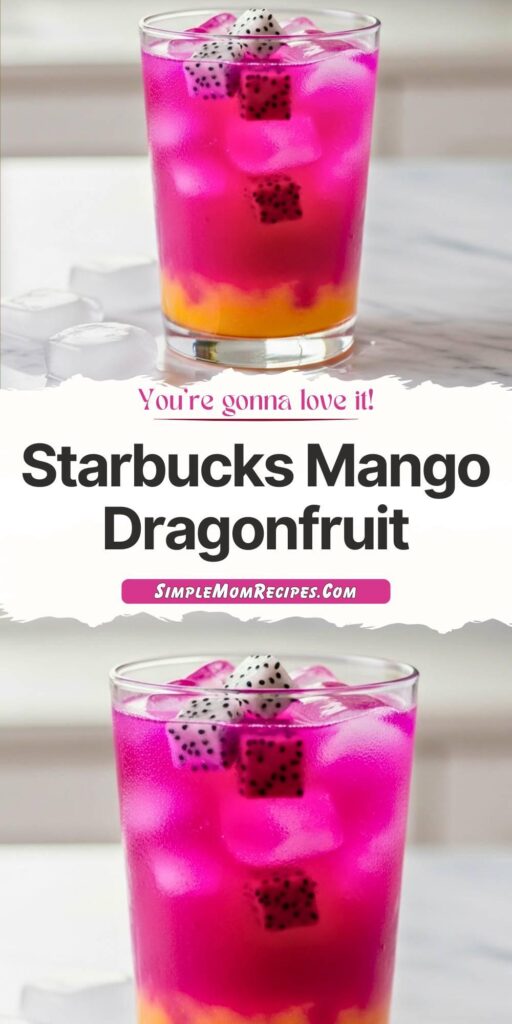 Starbucks Mango Dragonfruit Refresher Recipe