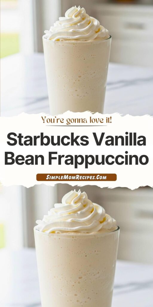 Starbucks Vanilla Bean Frappuccino Recipe