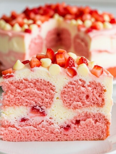 Strawberry Earthquake Cake Recipe