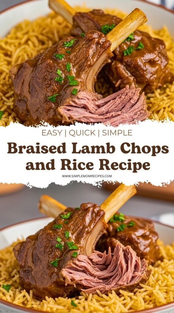 Braised Lamb Chops and Rice Recipe
