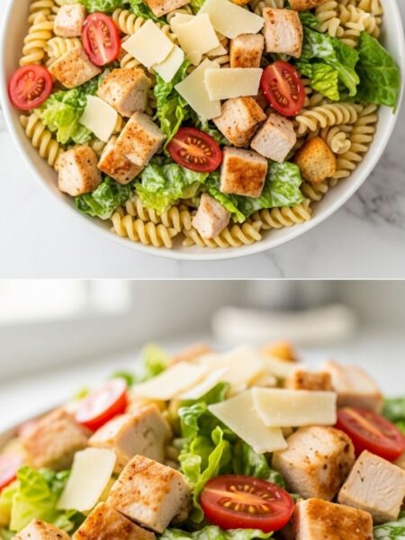 Chicken Caesar Pasta Salad Recipe
