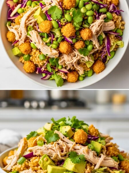 Crispy Rice Salad (High Protein) Recipe
