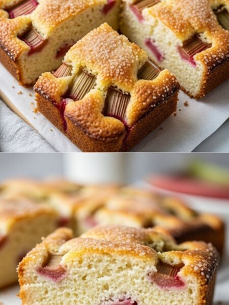 Easy Rhubarb Cake Recipe