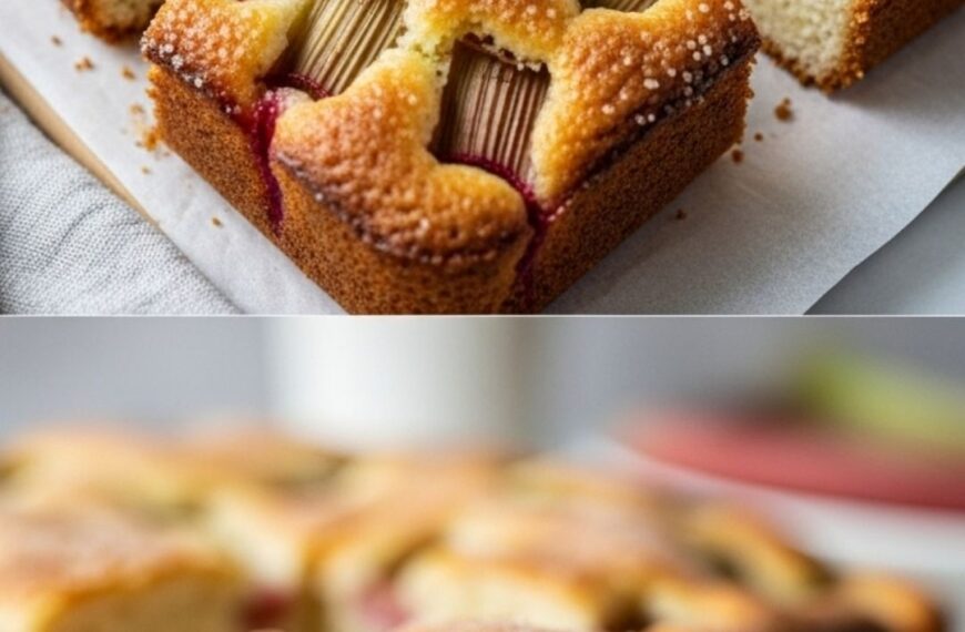Easy Rhubarb Cake Recipe