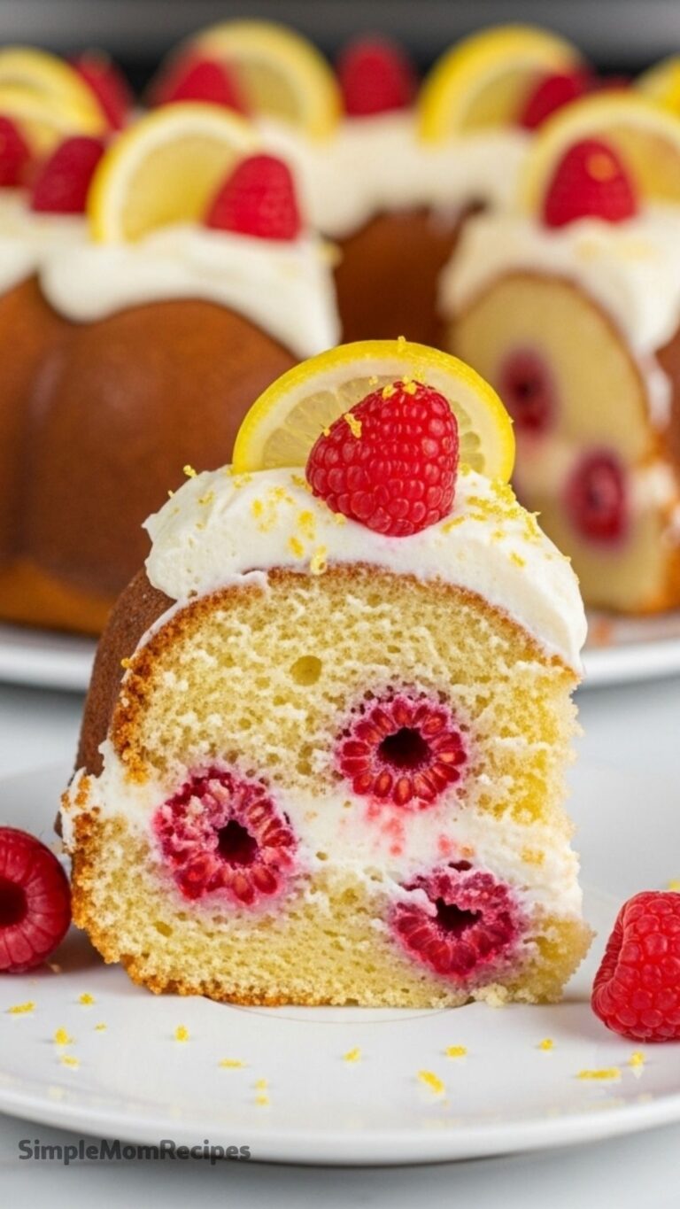 Lemon Raspberry Bundt Cake Recipe