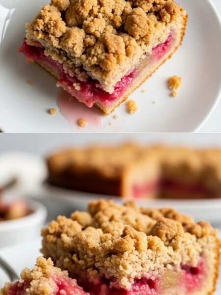 Rhubarb Dump Cake Recipe
