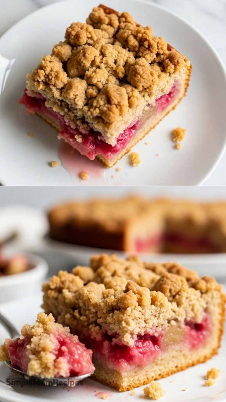 Rhubarb Dump Cake Recipe