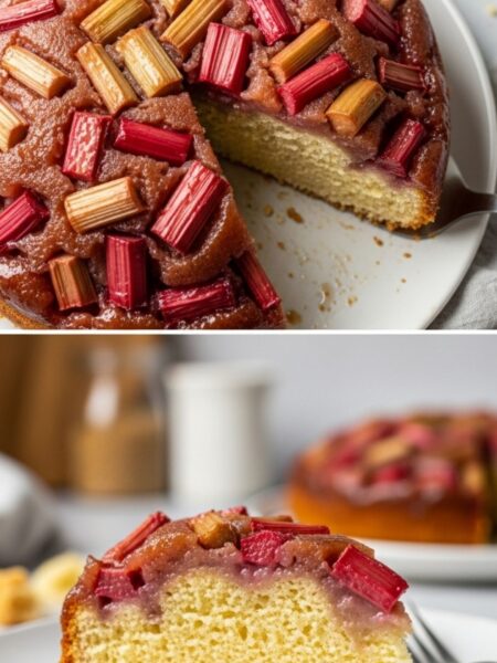Rhubarb Upside Down Cake Recipe