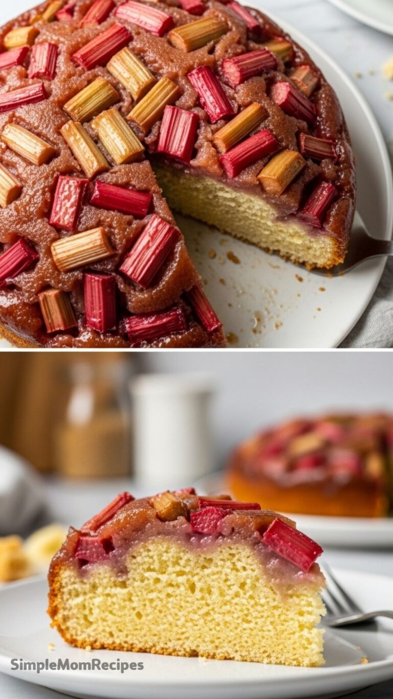 Rhubarb Upside Down Cake Recipe