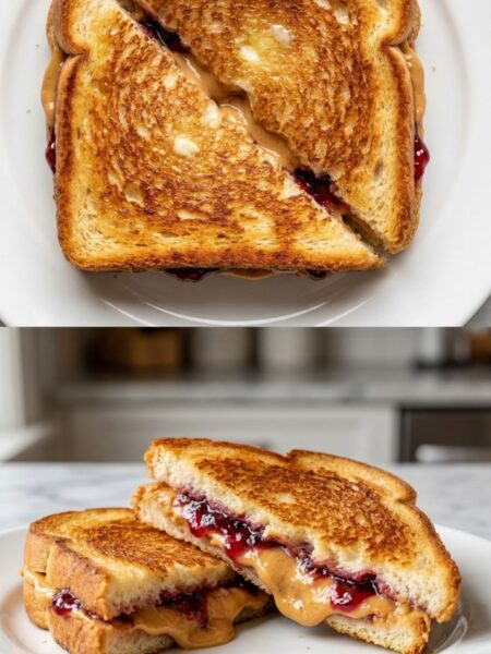 Grilled Peanut Butter and Jelly Sandwich Recipe