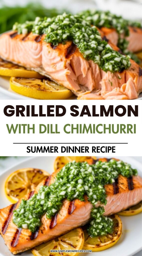Grilled Salmon With Dill Chimichurri Recipe