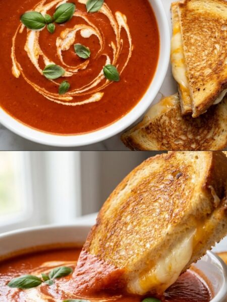 Tomato Soup With Grilled Cheese Recipe