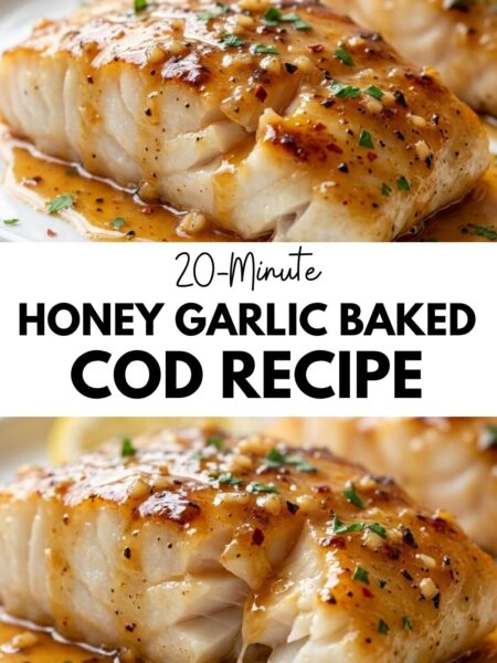 20-Minute Honey Garlic Baked Cod Recipe