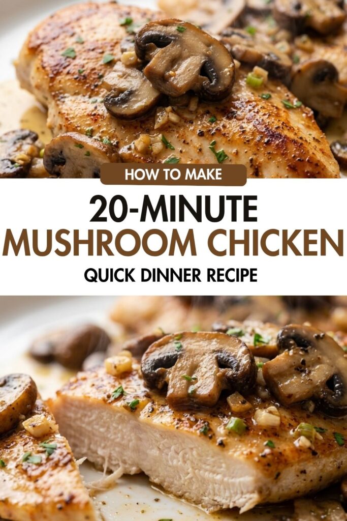 20-Minute Mushroom Chicken Recipe