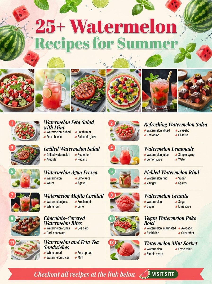 25+ Watermelon Recipes for Summer