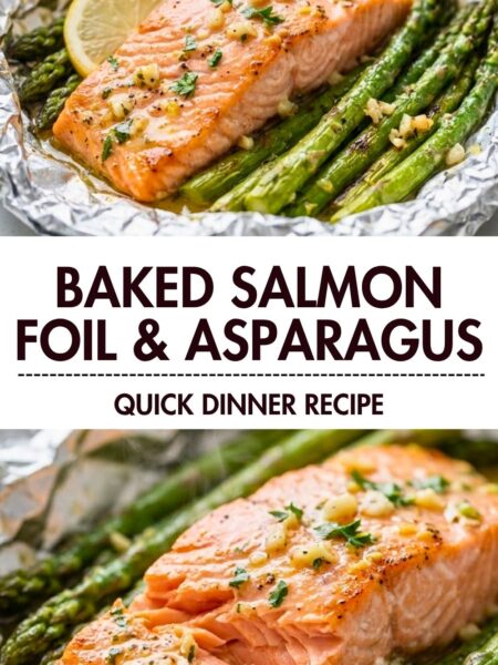Baked Salmon in Foil with Asparagus