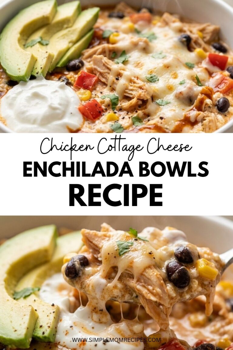 High-Protein Chicken Cottage Cheese Enchilada Bowls Recipe