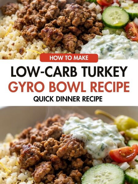 Low-Carb Turkey Gyro Bowl Recipe