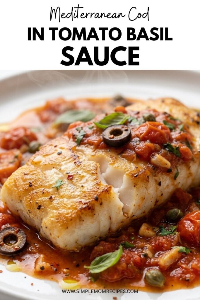 Mediterranean Cod in Tomato Basil Sauce Recipe