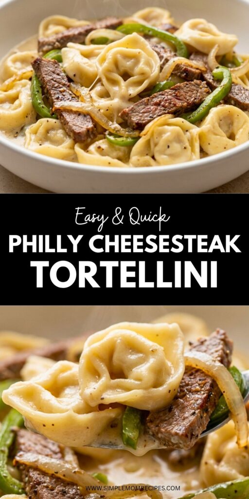 Philly Cheesesteak Tortellini Recipe