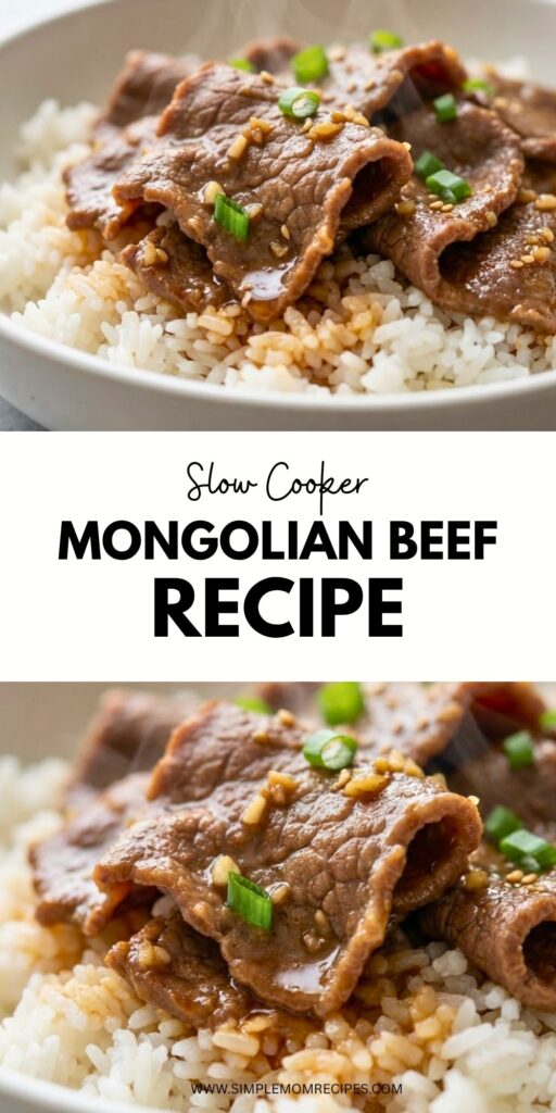 Slow Cooker Mongolian Beef Recipe
