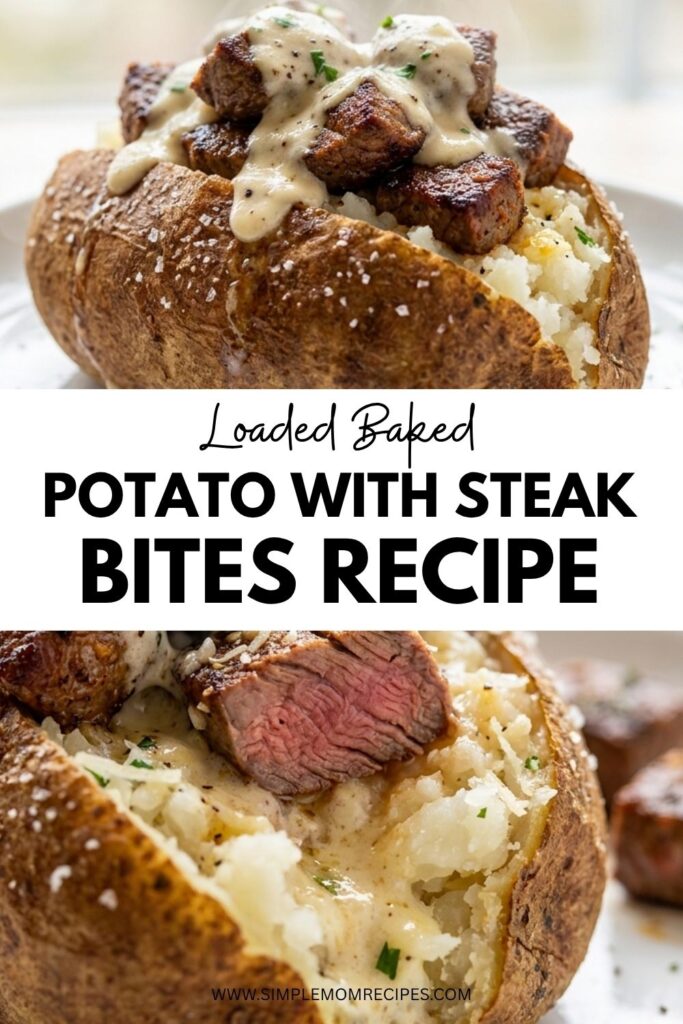 Loaded Baked Potato with Steak Bites