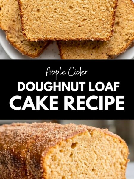 Apple Cider Doughnut Loaf Cake