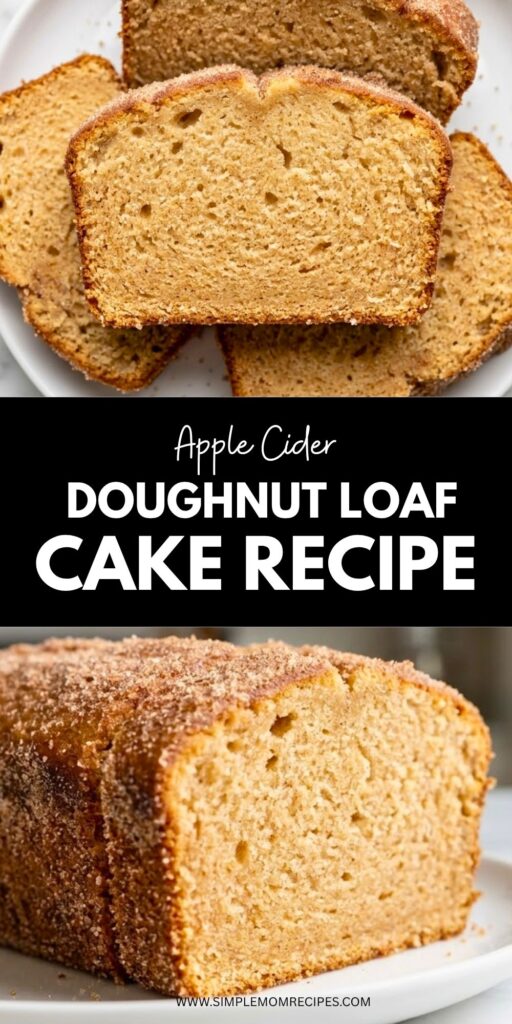 Apple Cider Doughnut Loaf Cake