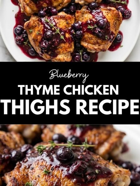 Blueberry Thyme Chicken Thighs Recipe