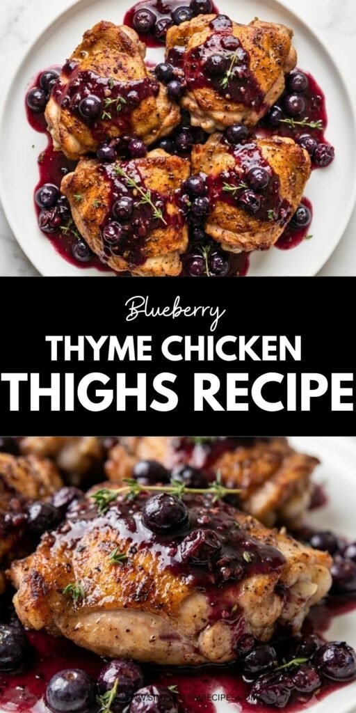Blueberry Thyme Chicken Thighs Recipe