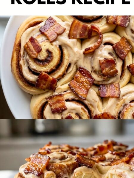 Bourbon Maple Bacon Cinnamon Rolls Recipe