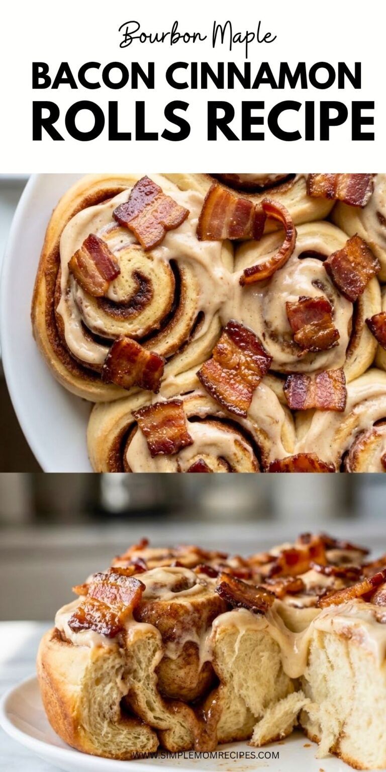 Bourbon Maple Bacon Cinnamon Rolls Recipe