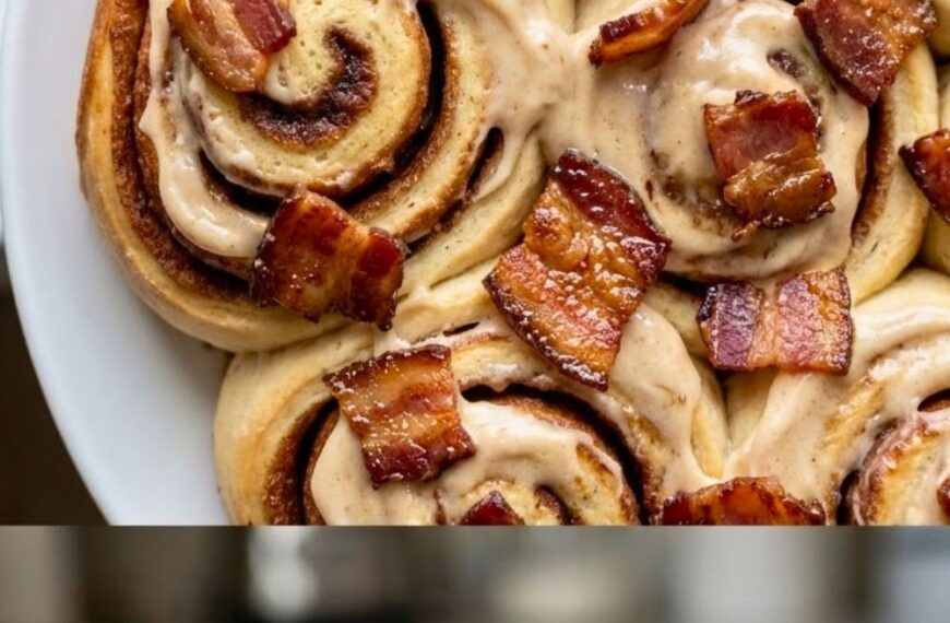 Bourbon Maple Bacon Cinnamon Rolls Recipe