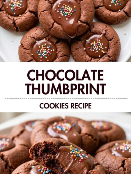 Chocolate Thumbprint Cookies Recipe