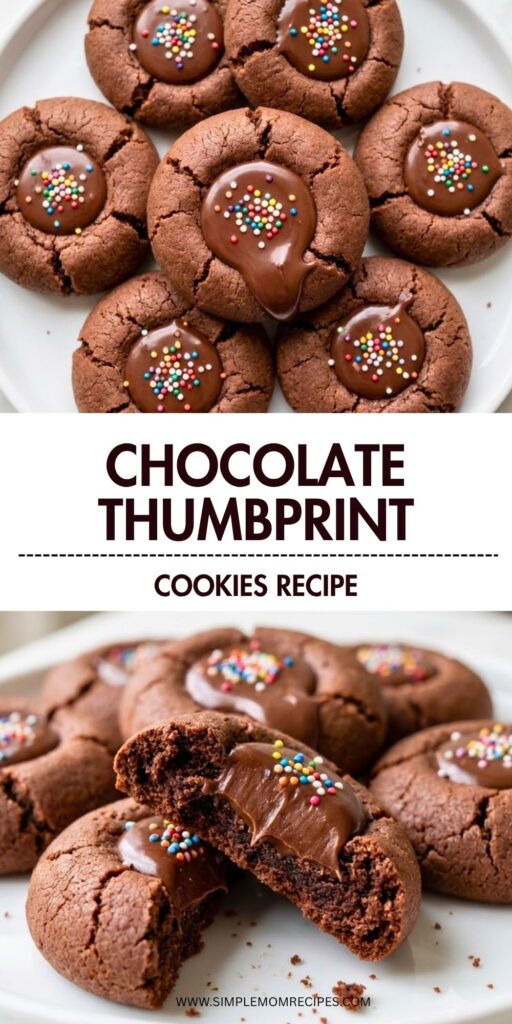 Chocolate Thumbprint Cookies Recipe