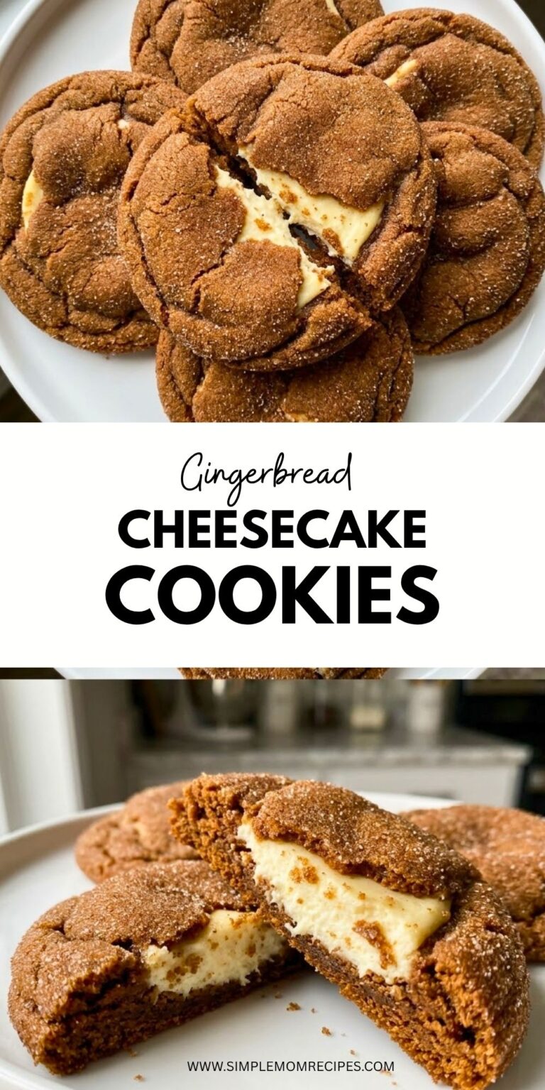 Gingerbread Cheesecake Cookies Recipe