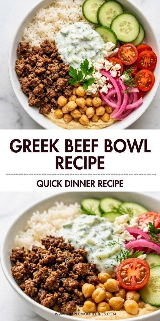 Greek Beef Bowl Recipe