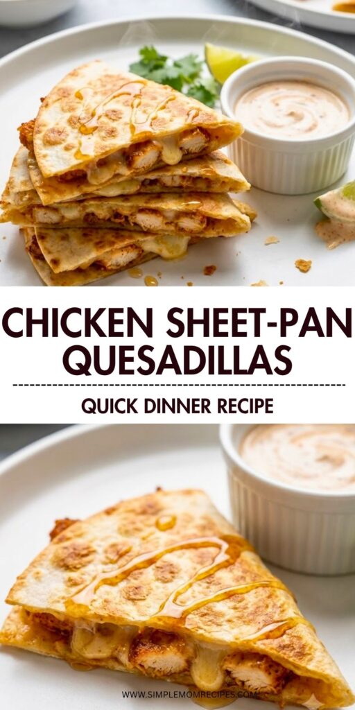 Hot Honey Crispy Chicken Sheet-pan Quesadillas Recipe