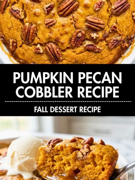 PUMPKIN PECAN COBBLER Recipe