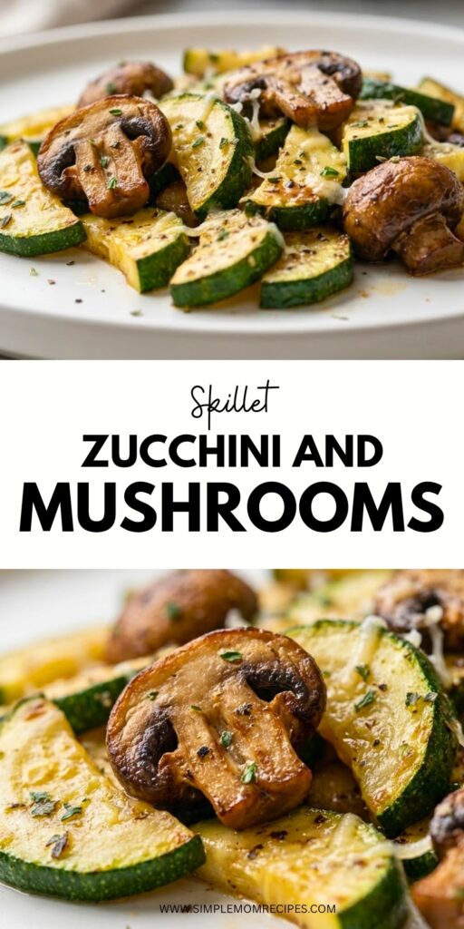 Skillet Zucchini and Mushrooms Recipe
