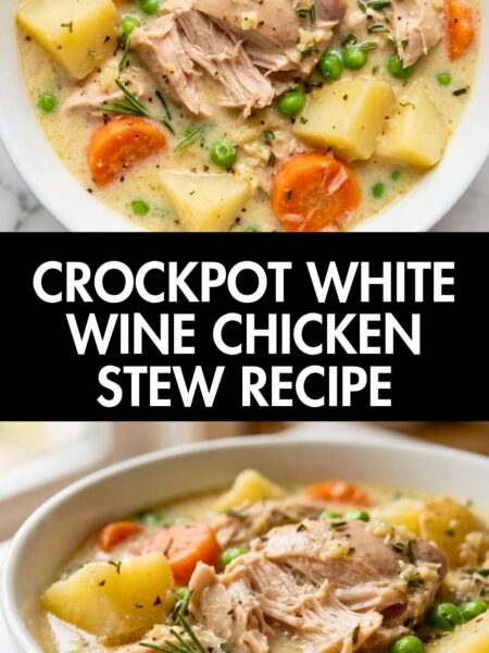 Slow Cooker White Wine Chicken Stew Recipe