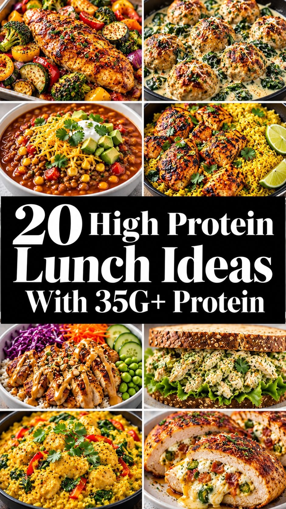 20 High Protein Lunch Ideas With 35G+ Protein