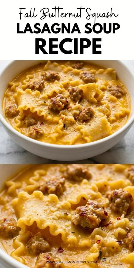 Butternut Squash Lasagna Soup Recipe