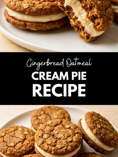 Gingerbread Oatmeal Cream Pies Recipe